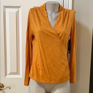 NWT Liverpool rich gold Heathered top, med